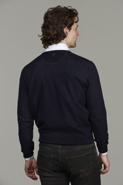 Merino Crew Neck Structure Knit