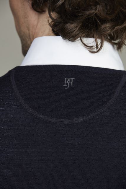 Merino Crew Neck Structure Knit