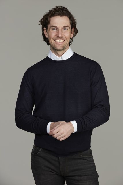 Merino Crew Neck Structure Knit