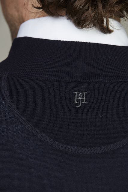 Merino full zip plain  knit