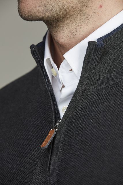 Half Zip Structure Knit