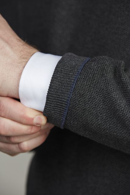 Half Zip Structure Knit