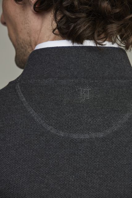 Half Zip Structure Knit