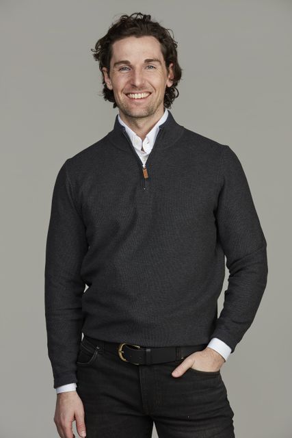 Half Zip Structure Knit