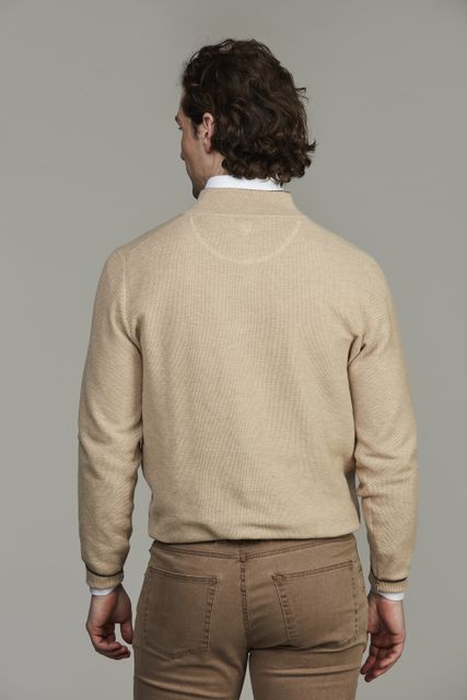 Half Zip Structure Knit