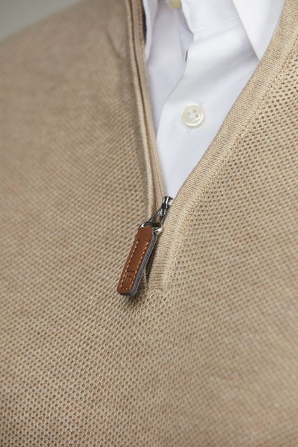 Half Zip Structure Knit