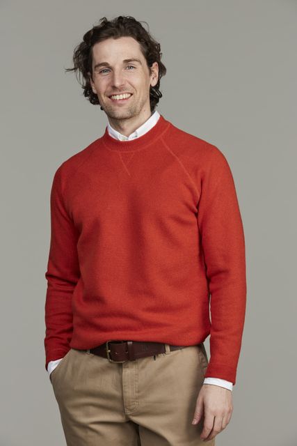 Crew Neck College Sweater