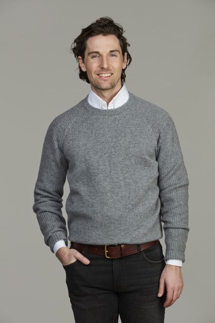 Pure Cashmere  Raglan Knit GRAU