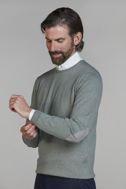 Crew Neck Knit E-Patch