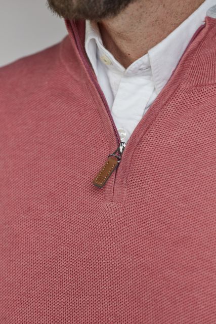 Half Zip Structure Knit