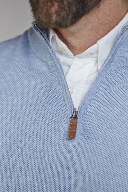 Half Zip Structure Knit