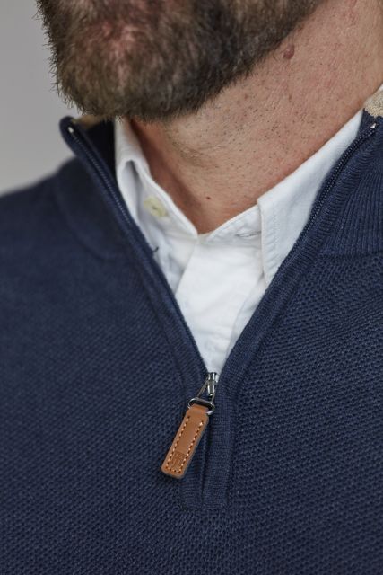 Half Zip Structure Knit