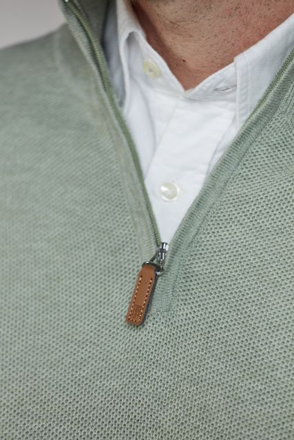 Half Zip Structure Knit