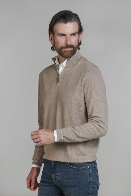 Half Zip Structure Knit