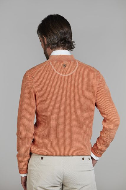 Half Zip Vintage Wash Knit