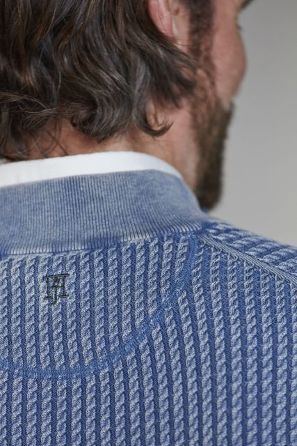 Half Zip Vintage Wash Knit