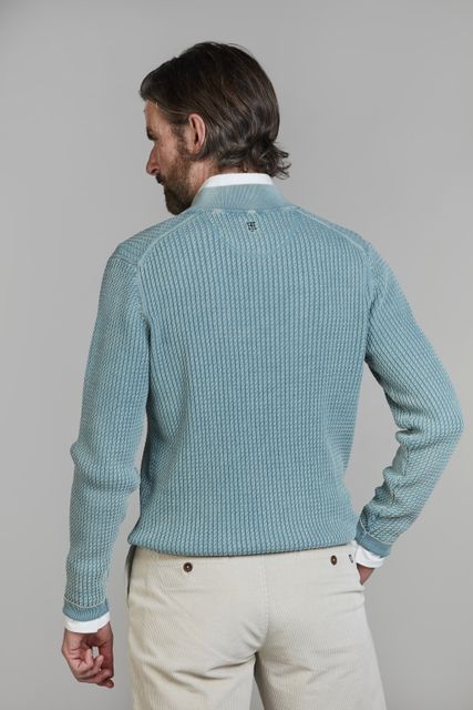 Half Zip Vintage Wash Knit