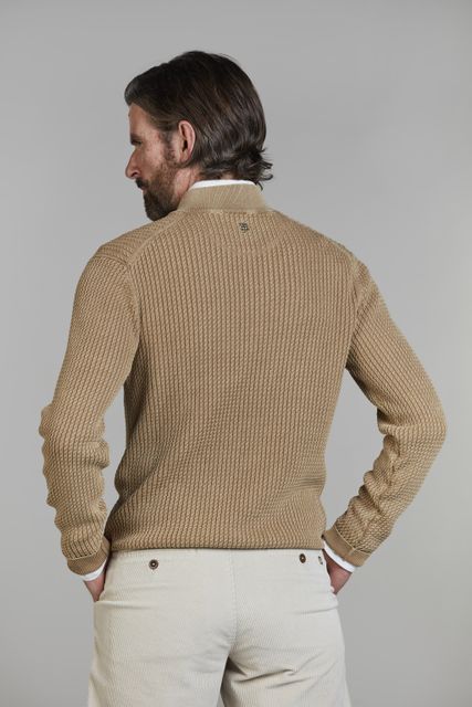 Half Zip Vintage Wash Knit