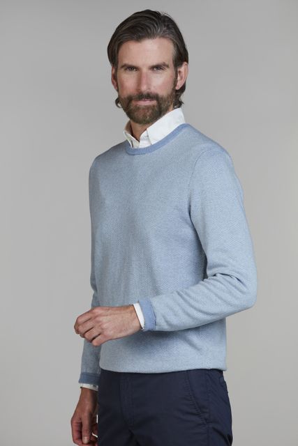 2Tone Herringbone Knit