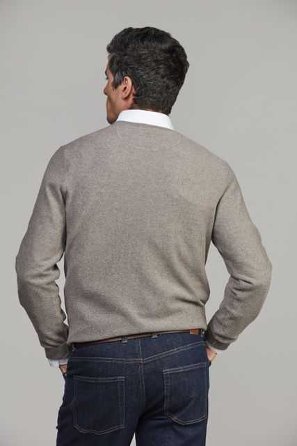 Merino Crew Neck Structure Knit