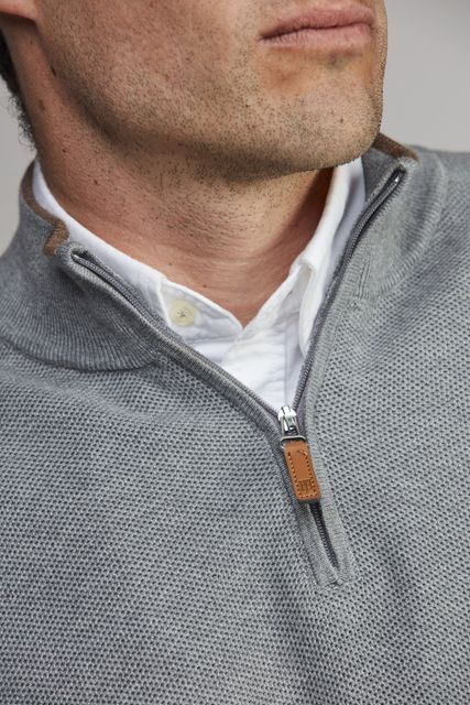 Half Zip Structure Knit