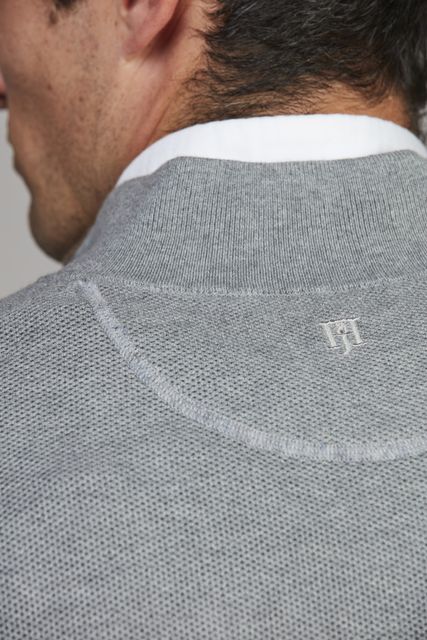 Half Zip Structure Knit