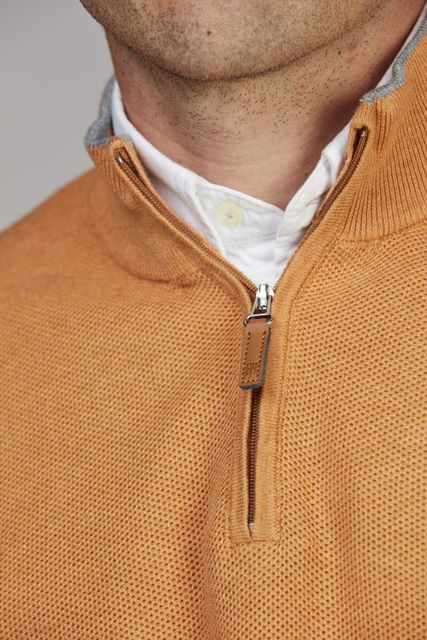 Half Zip Structure Knit