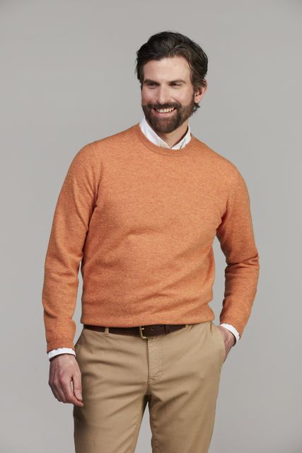 Refine Crew Neck Knit ORANGE