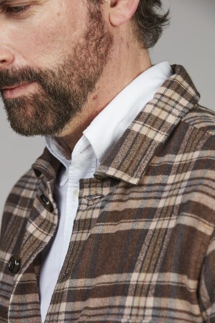 Herringbone Check Overshirt