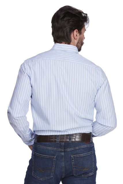 MELANGE STRIPE SHIRT