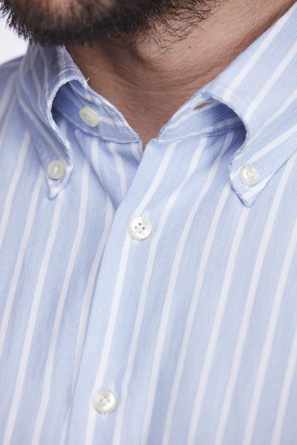 MELANGE STRIPE SHIRT