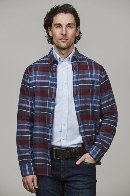 Lumberjack check flannel comfort shirt