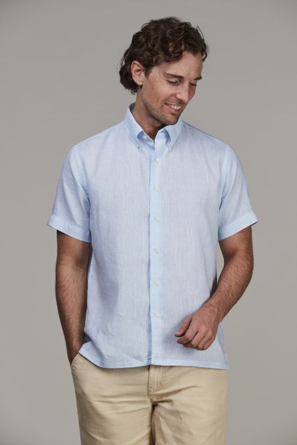 Refine short sl linen shirt Refine short sl linen shirt