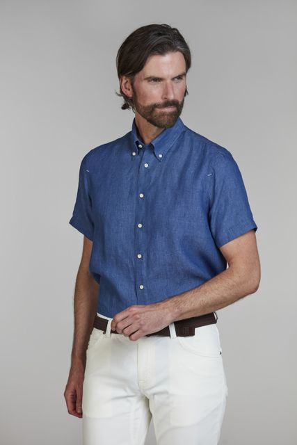 Short Sleeve Linen Shirt
