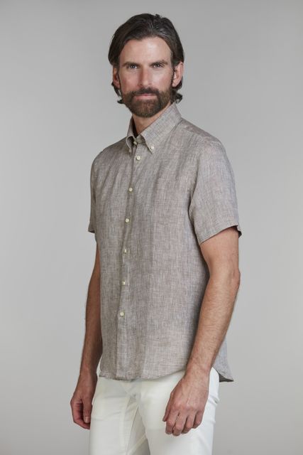 Short Sleeve Linen Shirt