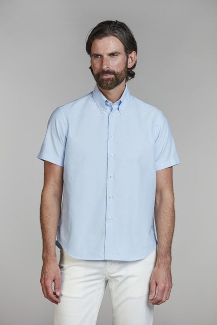 Short Sleeve Oxford Shirt Short Sleeve Oxford Shirt HELLBLAU
