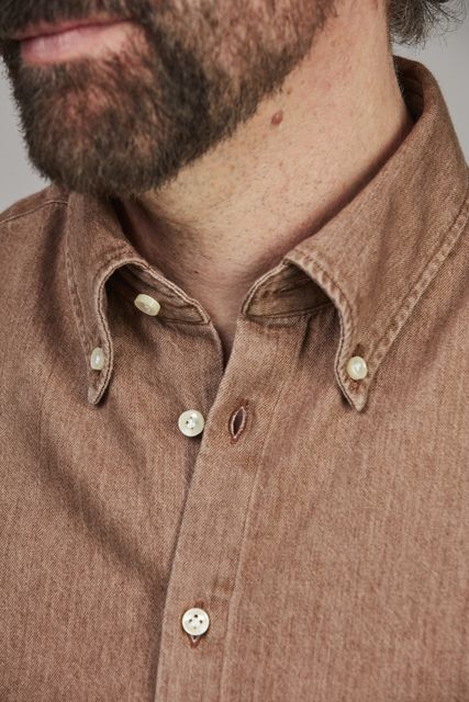 Zac Clrd Twill Denim Shirt