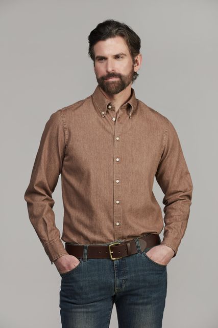 Zac Clrd Twill Denim Shirt