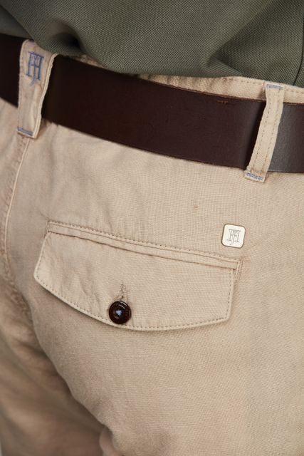 Cotton/linen cargo shorts