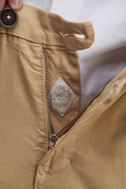 FRONT PLEAT CHINO LINEN BLEND FRONT PLEAT CHINO LINEN BLEND