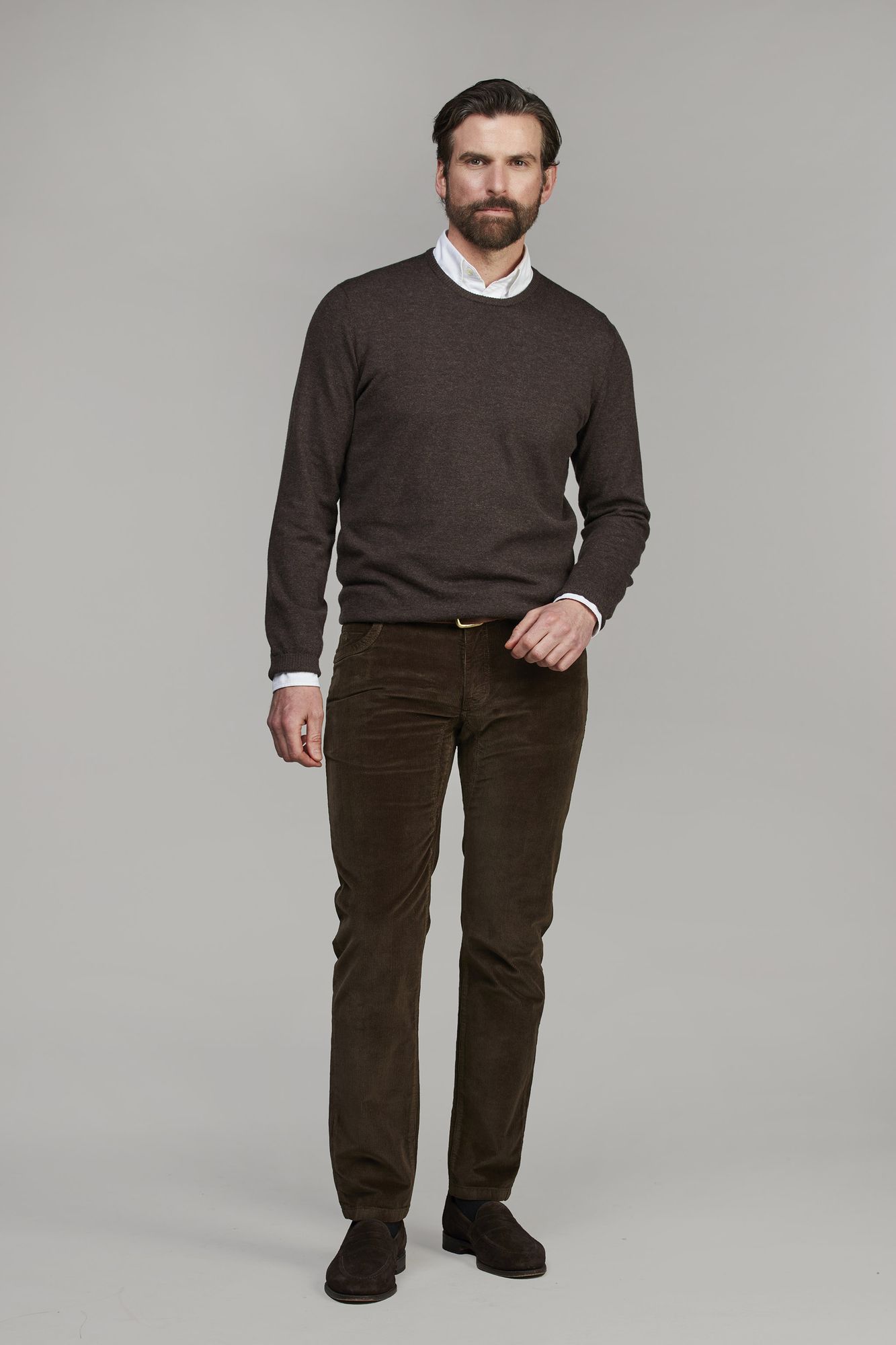 5-pkt Cut'n Sew Enso Cord BRUN