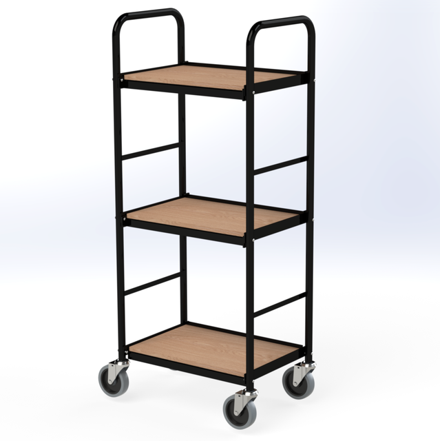 Shelf trolley black