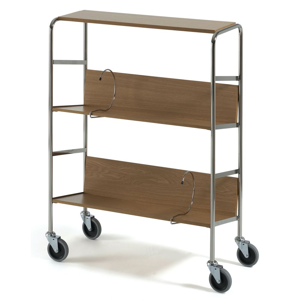 File trolley long with top shelf