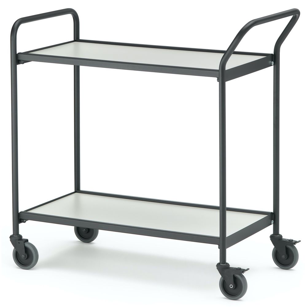 Table trolley with 1 handle + end