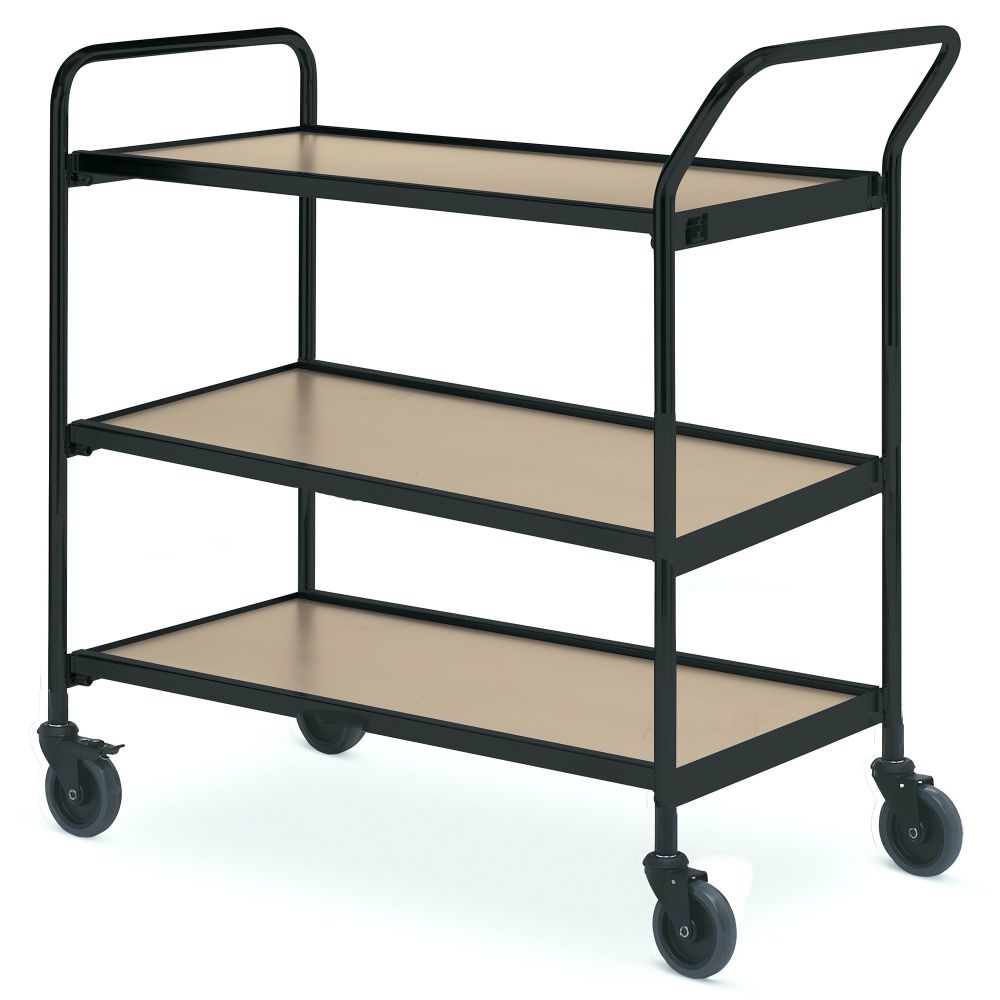 Table trolley with 1 handle + end