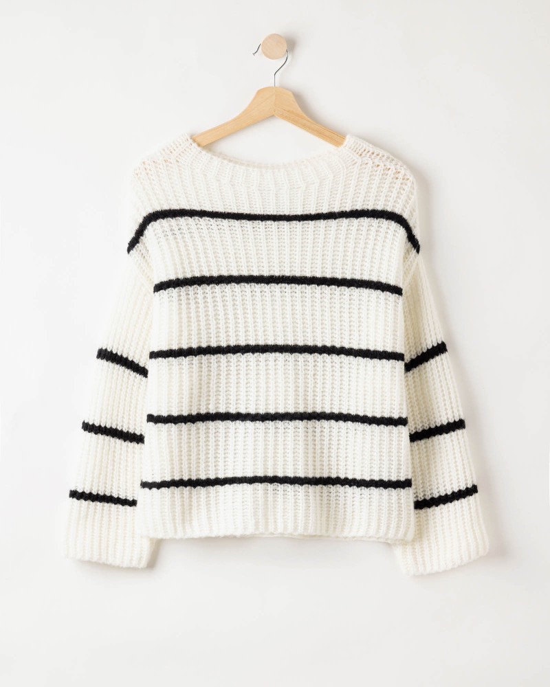 Cajsa Sweater Off White/Black