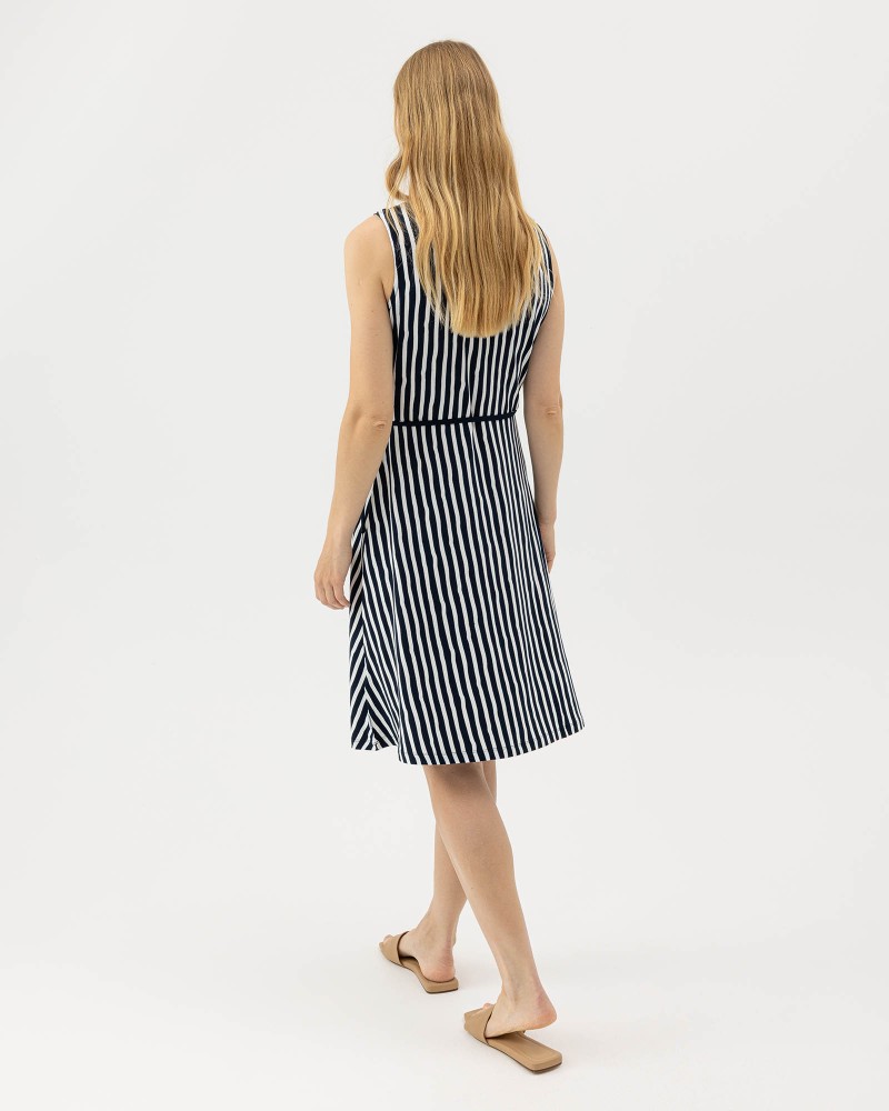 Ellen Dress Navy/Off White