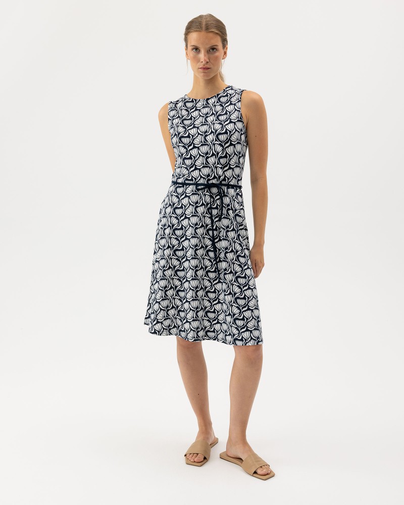 Ellen Dress Navy (pattern)