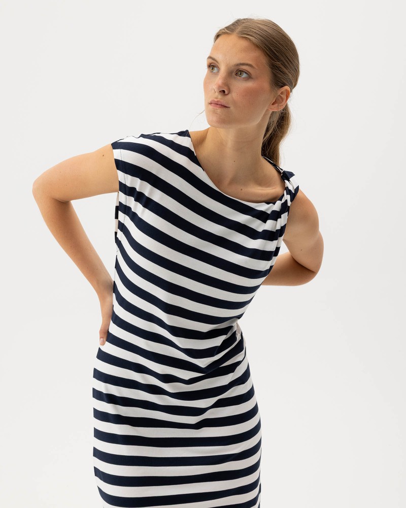 Ellen Mini Dress White/Navy