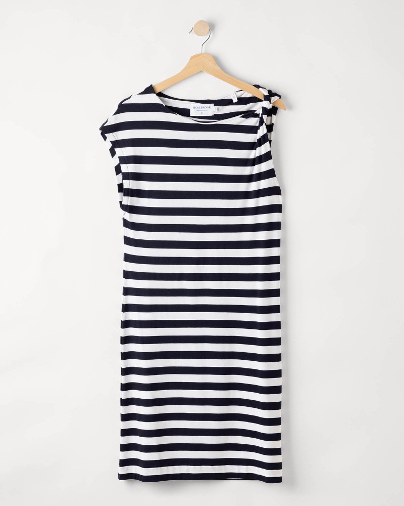 Ellen Mini Dress White/Navy